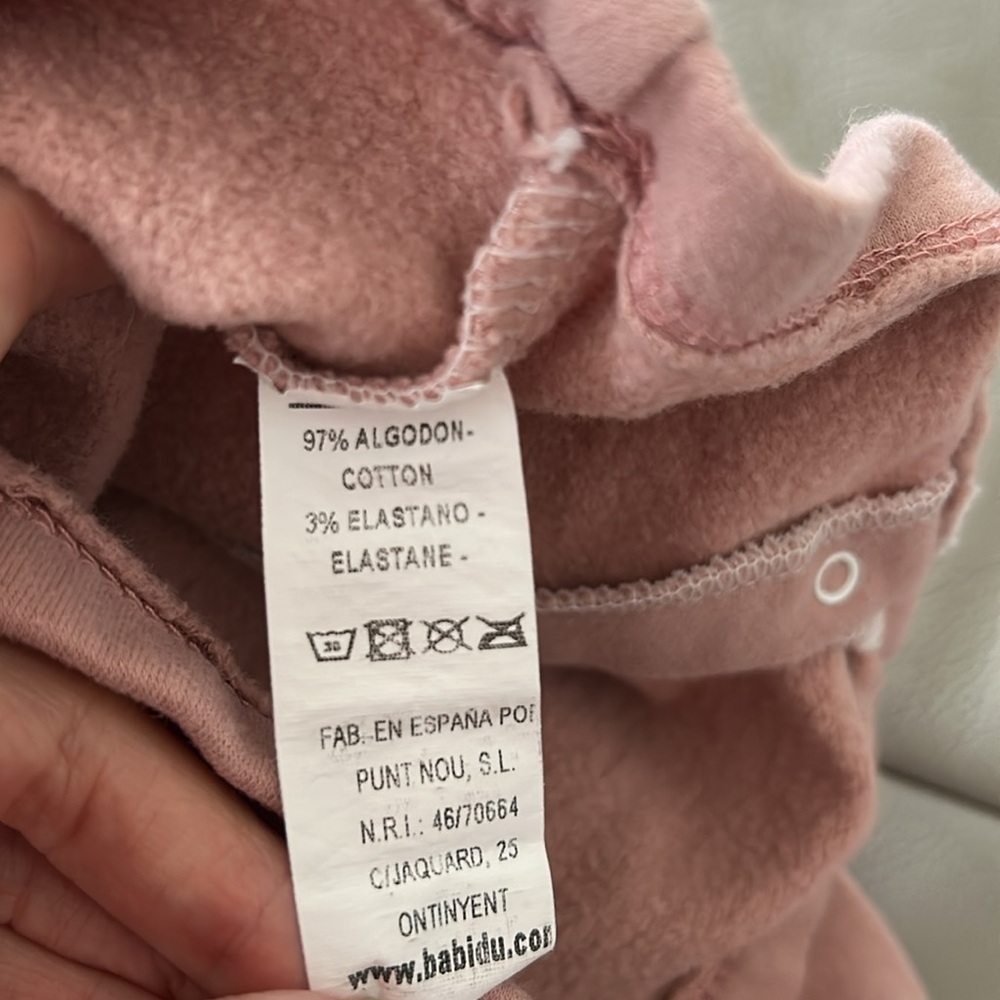 Babidu Baby Girl Sweatshirt Set 3m A22 - Picture 6 of 6